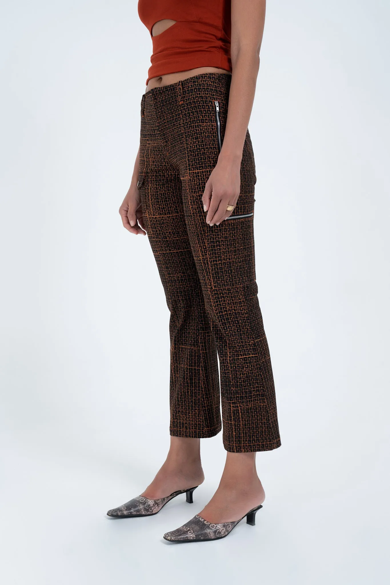 Flared Utility Pant in Find-A-Word