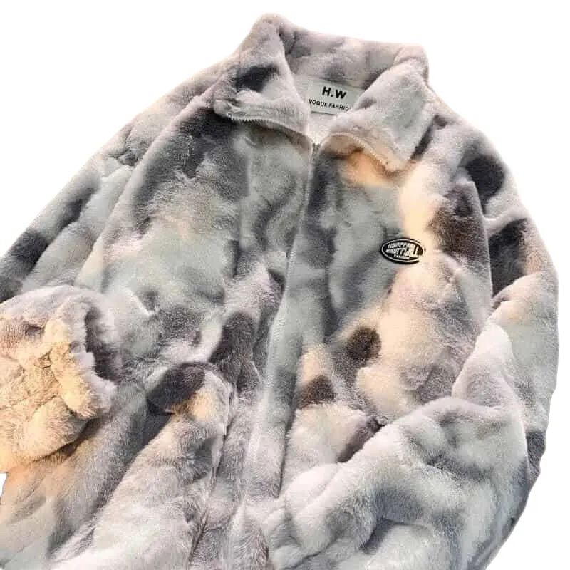 Fleece Zip Sherpa Jacket Dye