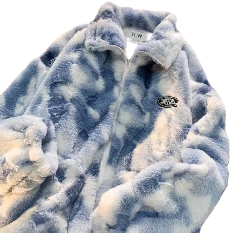 Fleece Zip Sherpa Jacket Dye