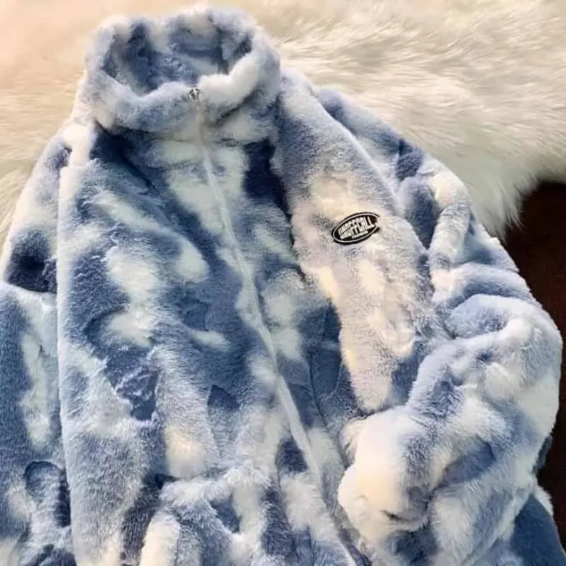 Fleece Zip Sherpa Jacket Dye