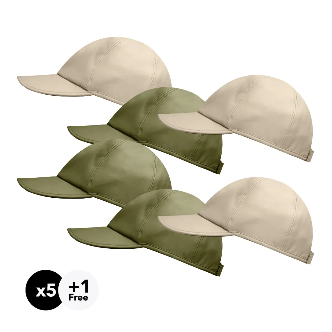 Hairbrella Satin-Lined, Waterproof Baseball Cap Gifting Bundle (Buy 5, Get 1 Free)