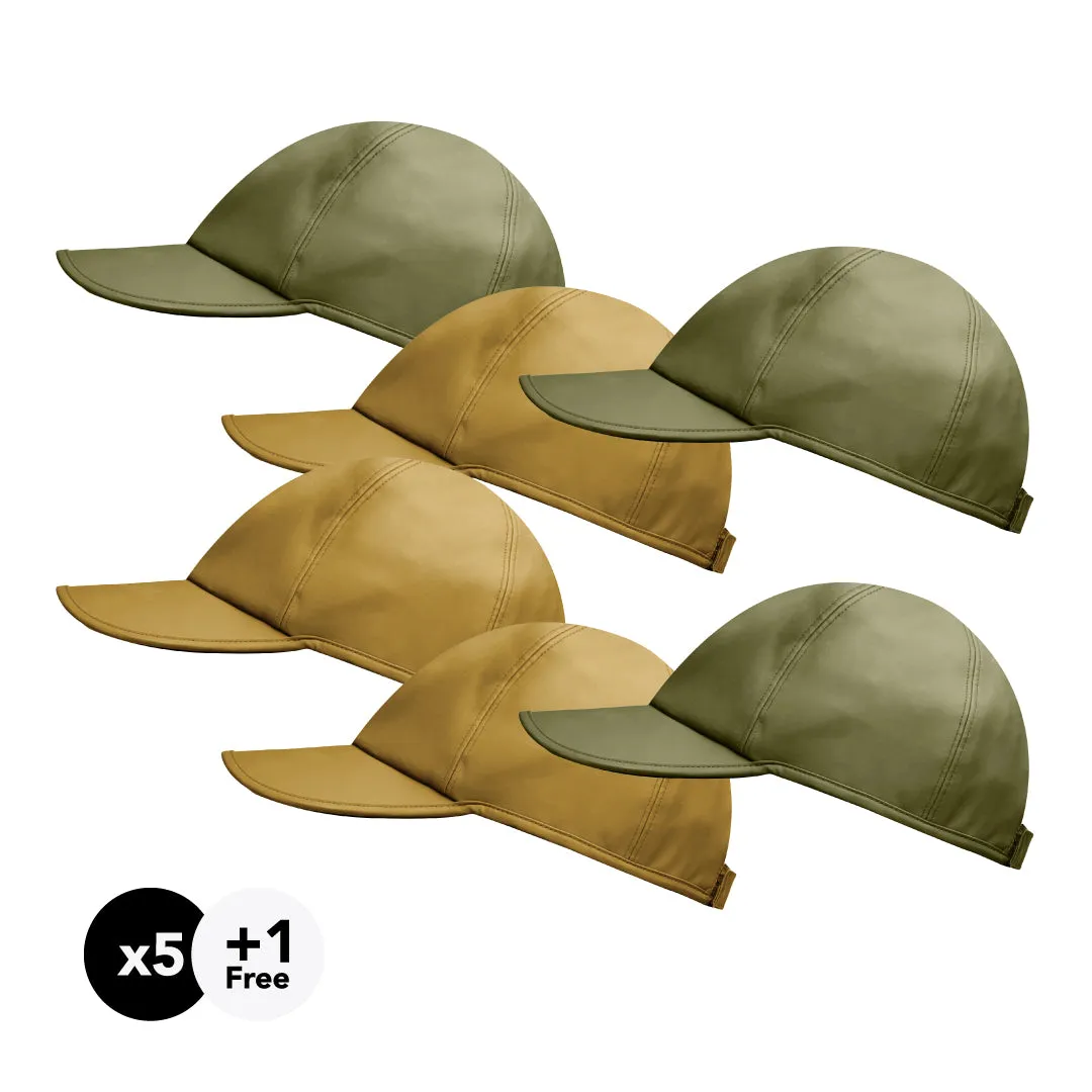 Hairbrella Satin-Lined, Waterproof Baseball Cap Gifting Bundle (Buy 5, Get 1 Free)