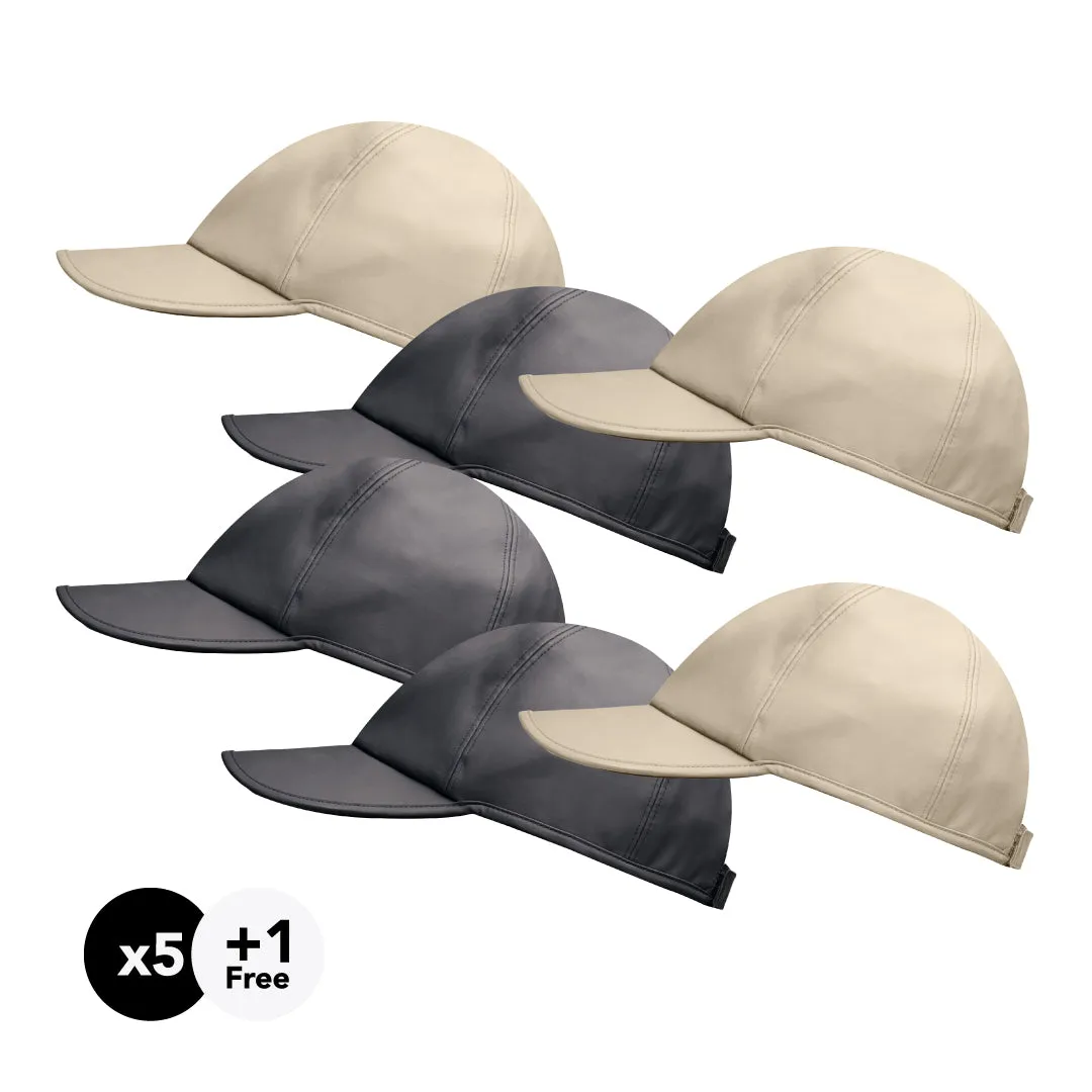Hairbrella Satin-Lined, Waterproof Baseball Cap Gifting Bundle (Buy 5, Get 1 Free)