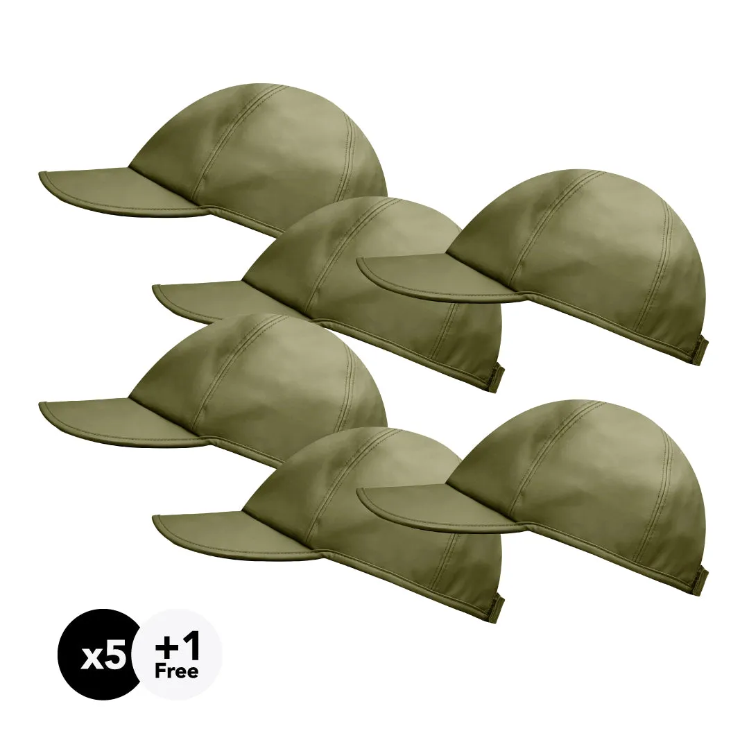Hairbrella Satin-Lined, Waterproof Baseball Cap Gifting Bundle (Buy 5, Get 1 Free)