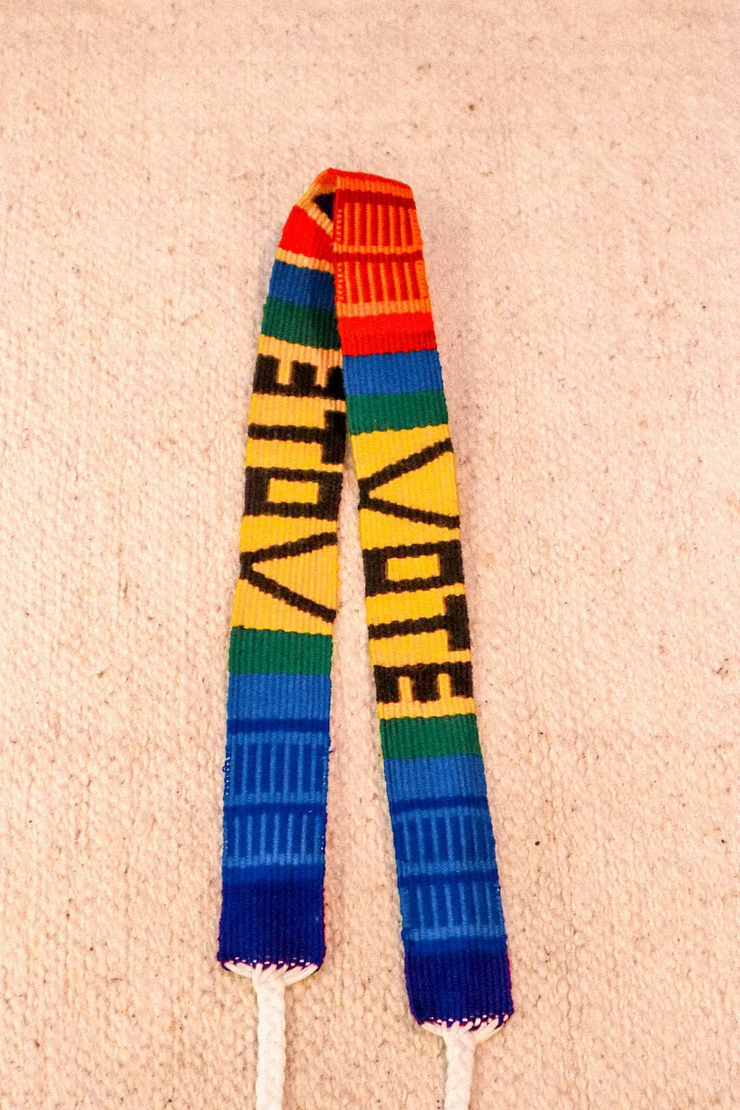 Handwoven "VOTE" Hat Band | Sustainable, Artisan-Made from Guatemala