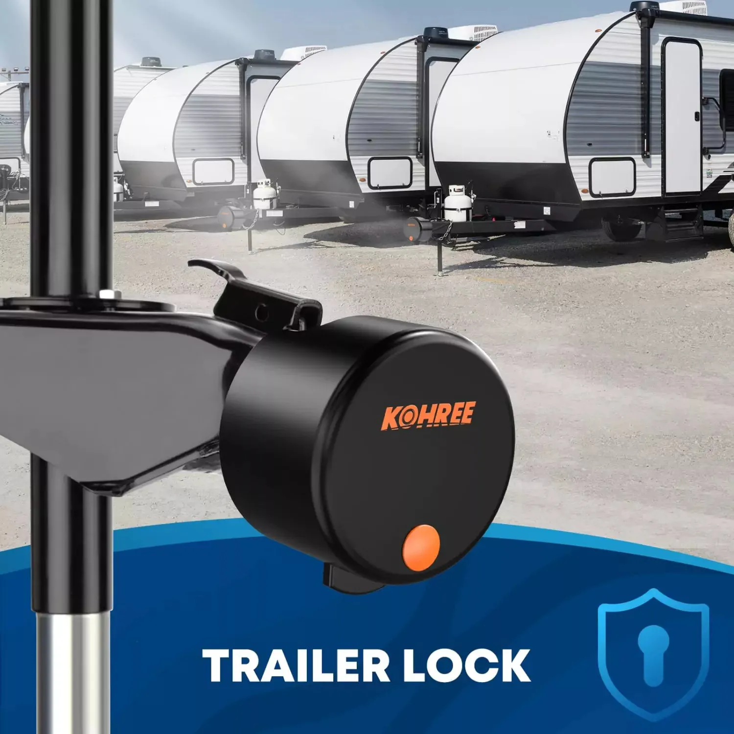 Heavy Duty Trailer Coupler Lock