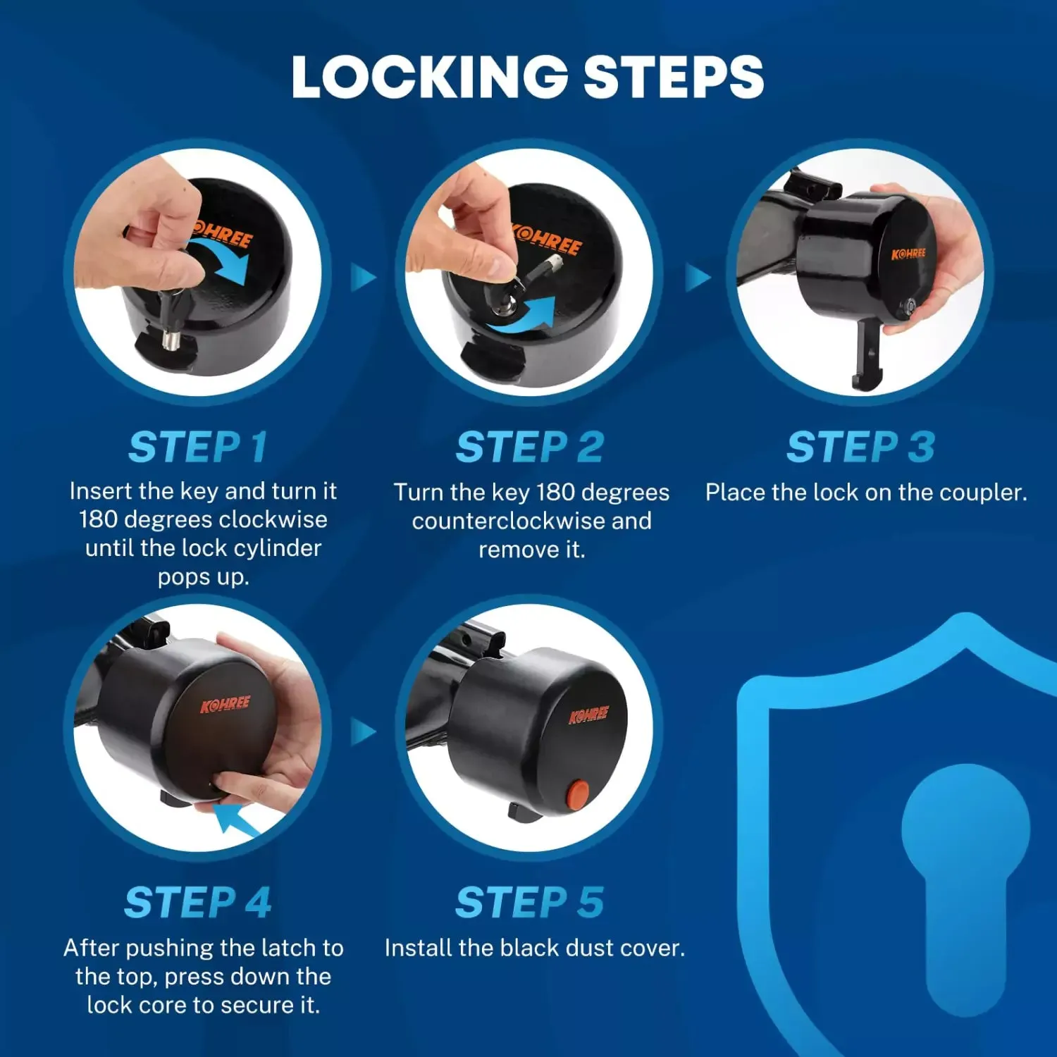 Heavy Duty Trailer Coupler Lock