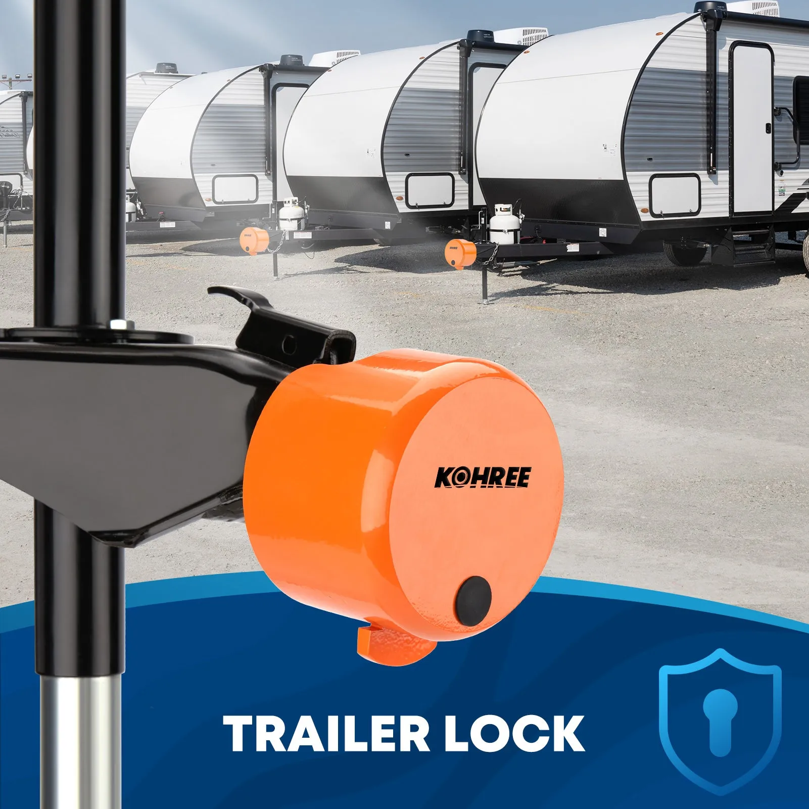 Heavy Duty Trailer Coupler Lock
