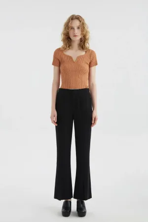 High Waisted Flared Pants