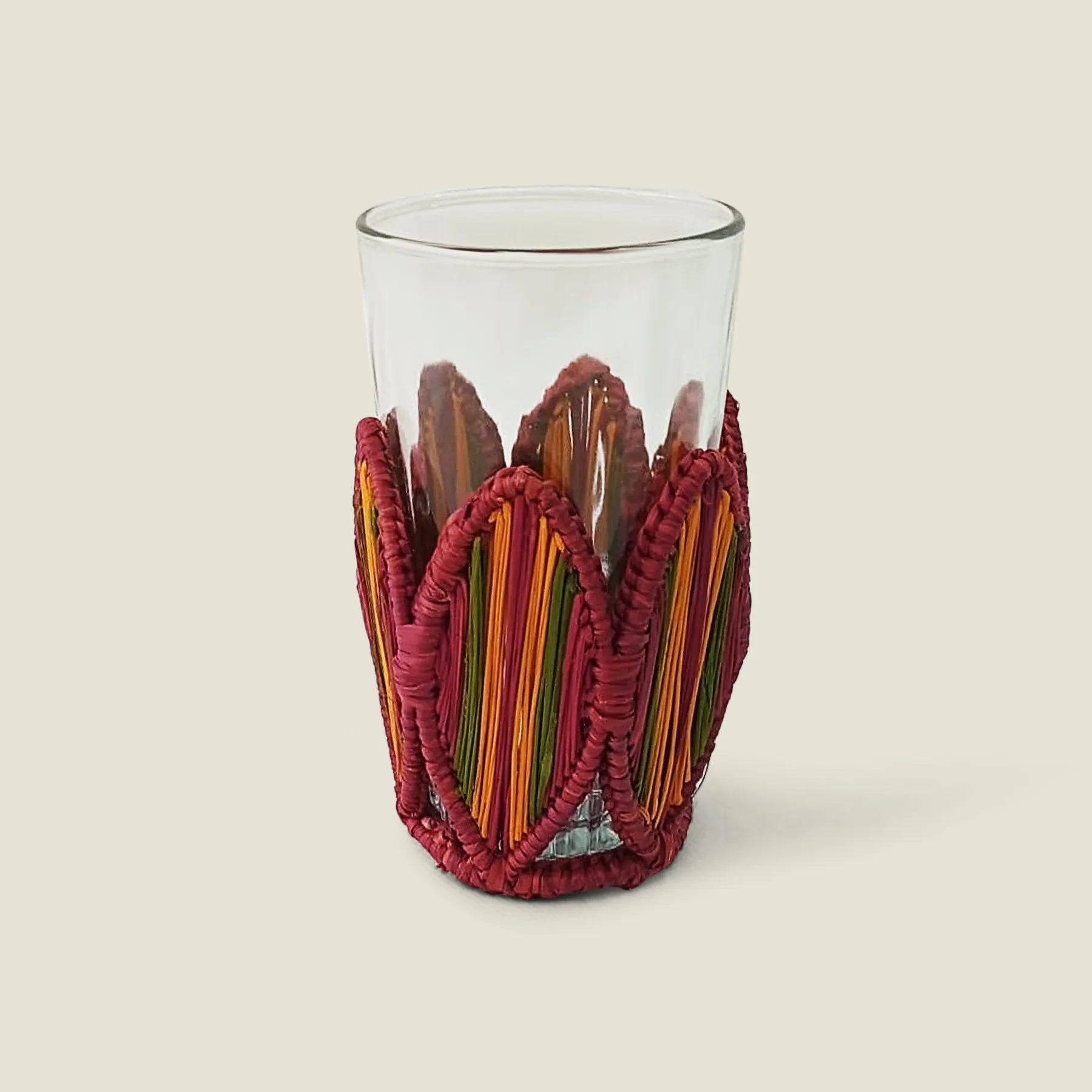 Hoja Woven Glasses & Holders (Set of 2)