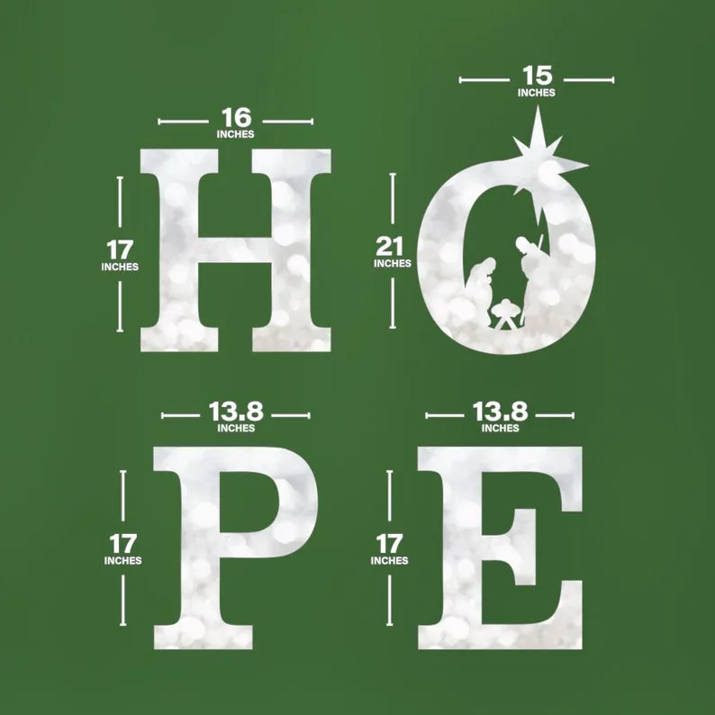 Holy Hope Yard Sign Letters