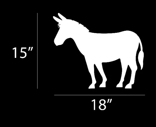 Holy Nativity - Donkey Figure Yard Sign Cutouts