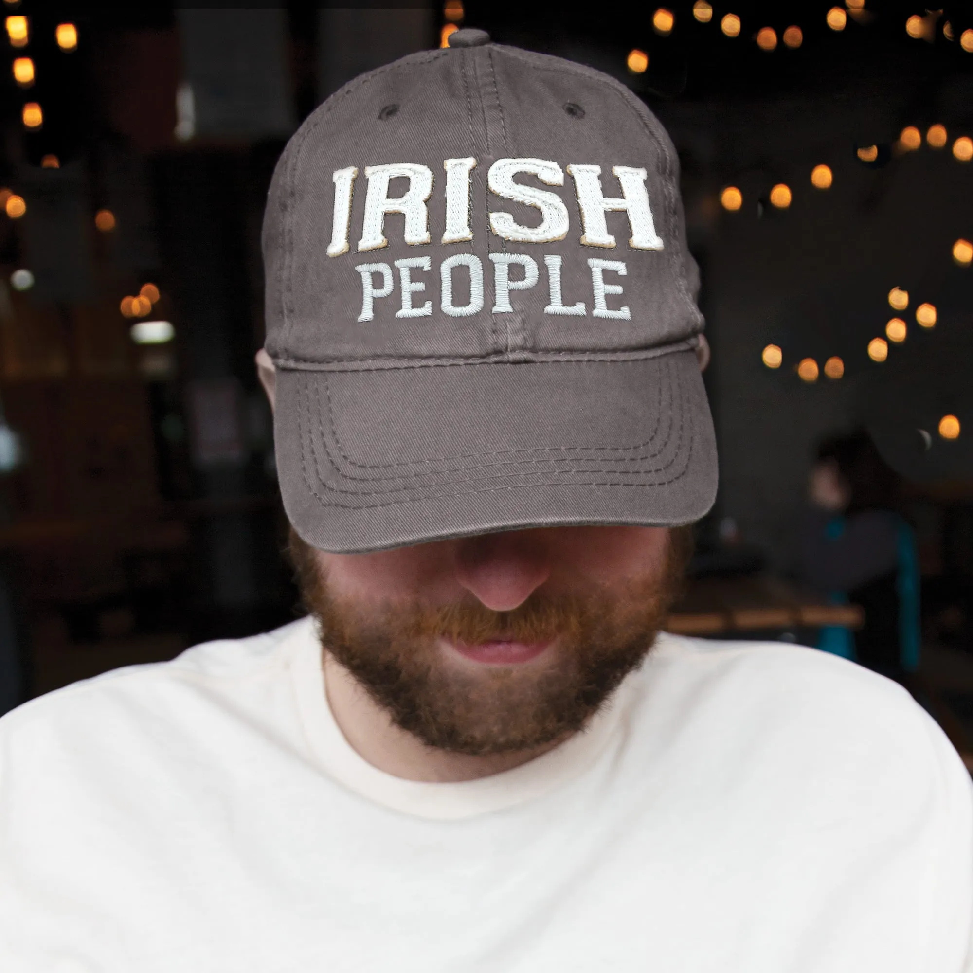 Irish People Dark Gray Adjustable Hat