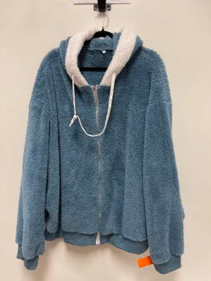 Jacket Faux Fur & Sherpa By Clothes Mentor In Blue, Size: 4x