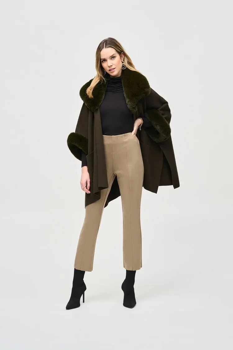 JOSEPH RIBKOFF | Scuba Suede Flared Pants 243178