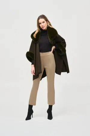JOSEPH RIBKOFF | Scuba Suede Flared Pants 243178