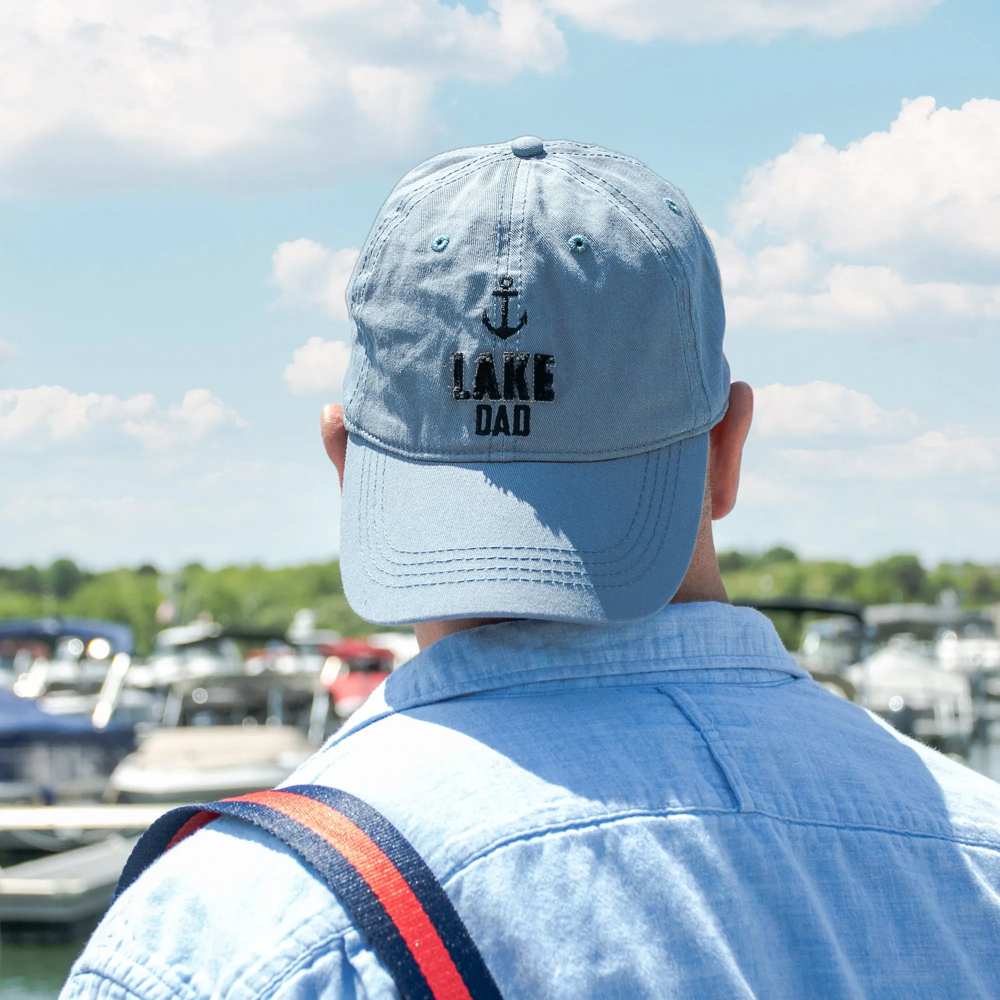 Lake Dad Cadet Blue Adjustable Hat