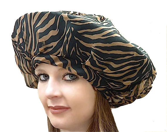 Leopard Silk Millinery Beret