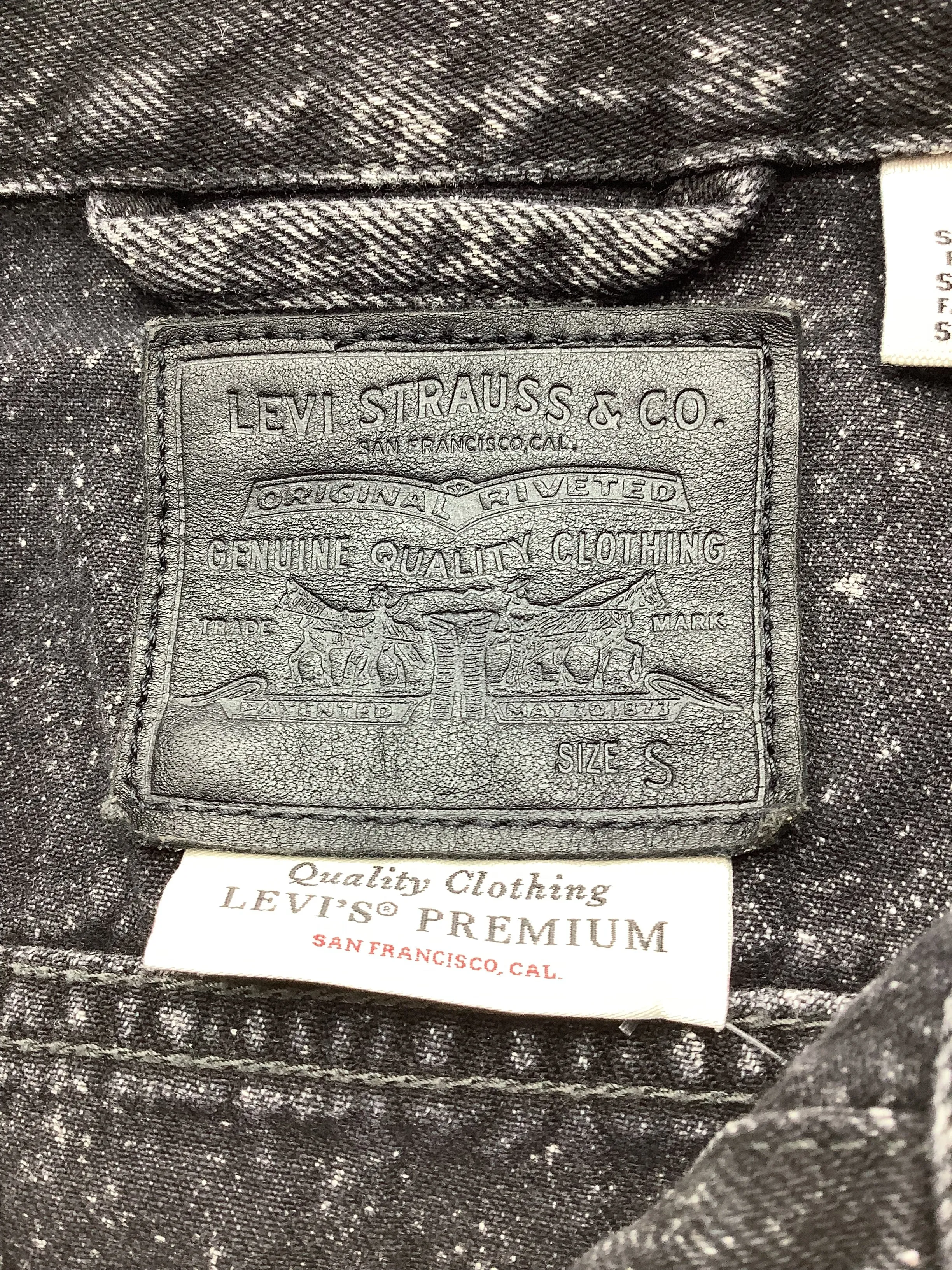 Levi Strauss Women's Jean Jacket Grey Black Stone Wash Size: S