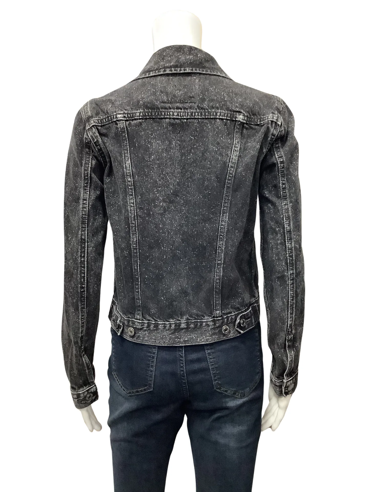 Levi Strauss Women's Jean Jacket Grey Black Stone Wash Size: S