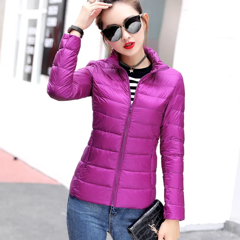 Light Duck Down Puffer Coat