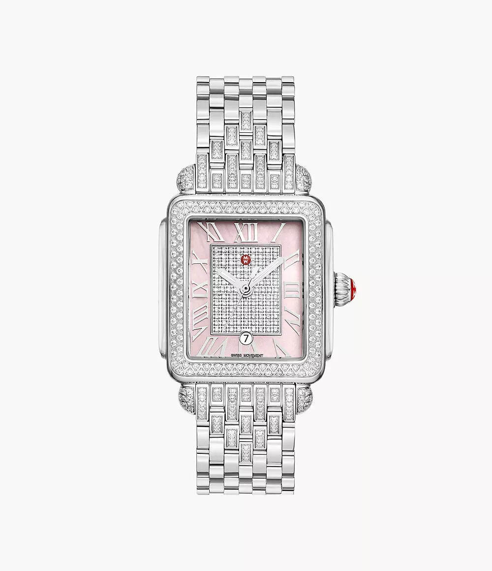 Limited Edition Deco Madison Mid Diamond Stainless Steel Watch MWW06G000040