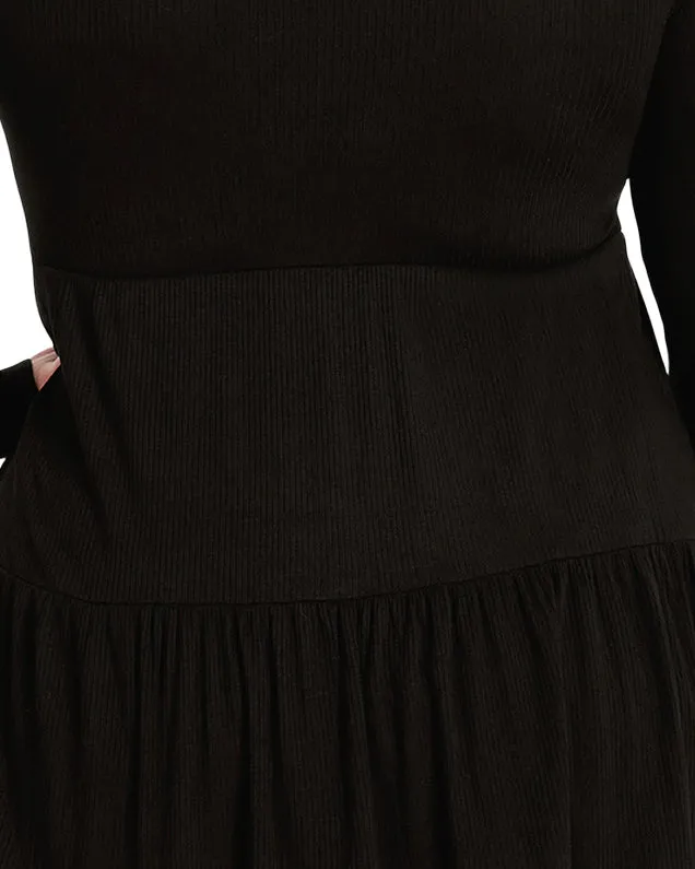 Lulu Tiered Tunic | Black