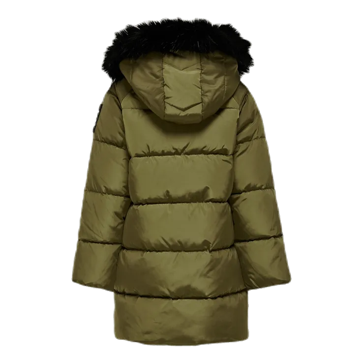 Monica Long Puffer Coat Beige