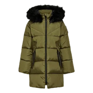 Monica Long Puffer Coat Beige