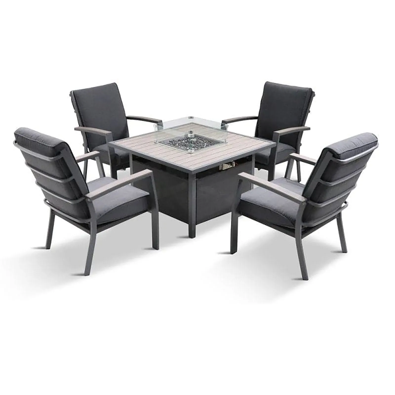 Monza Relaxer Firepit Set