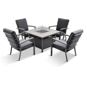 Monza Relaxer Firepit Set