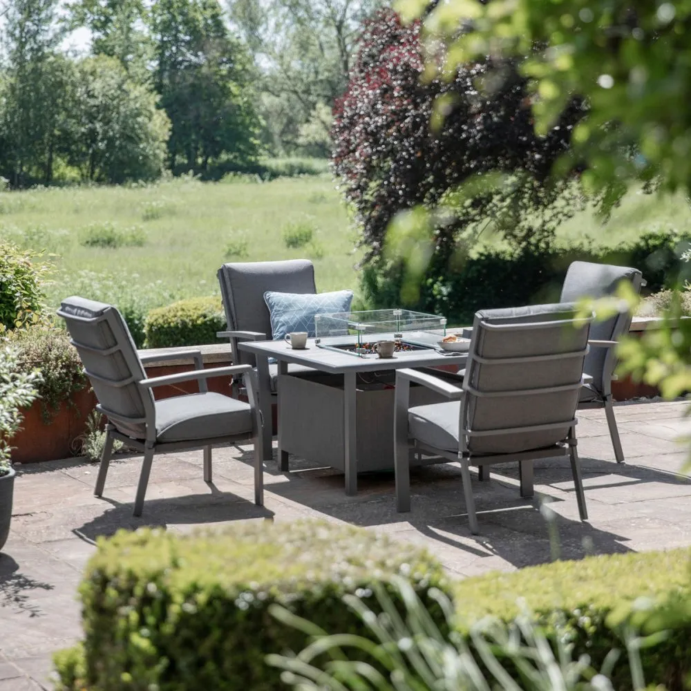 Monza Relaxer Firepit Set