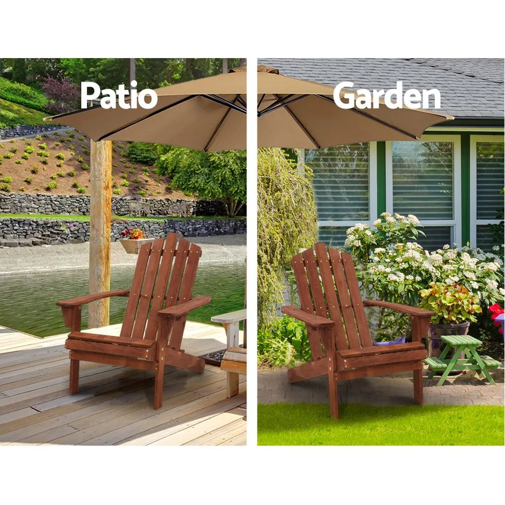 Outdoor Sun Lounge Beach Chairs Table Setting Wooden Adirondack Patio Lounges Chair