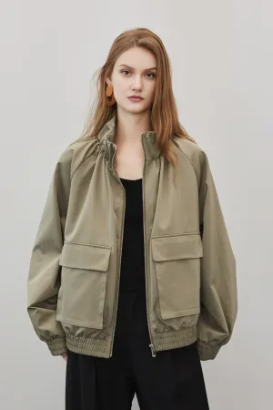 Oversized Cargo Bomber Jacket