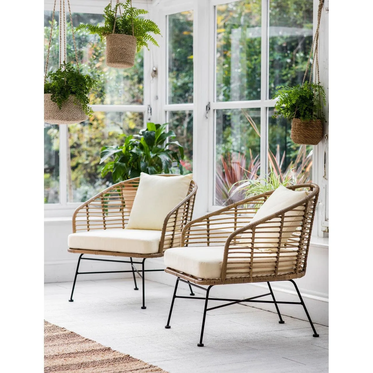 Pair of Hampstead Armchairs - PE Bamboo