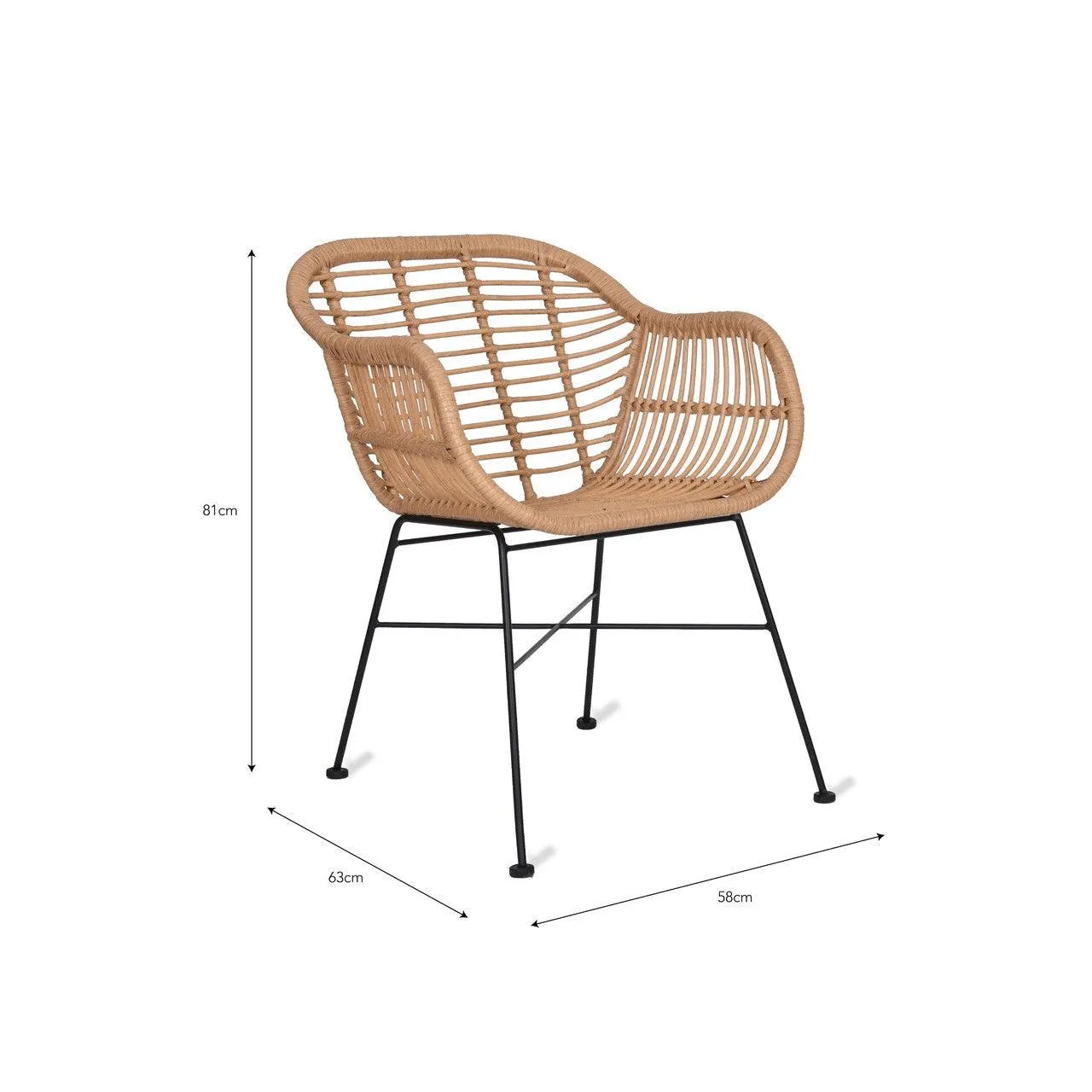 Pair of Hampstead Chairs - PE Bamboo