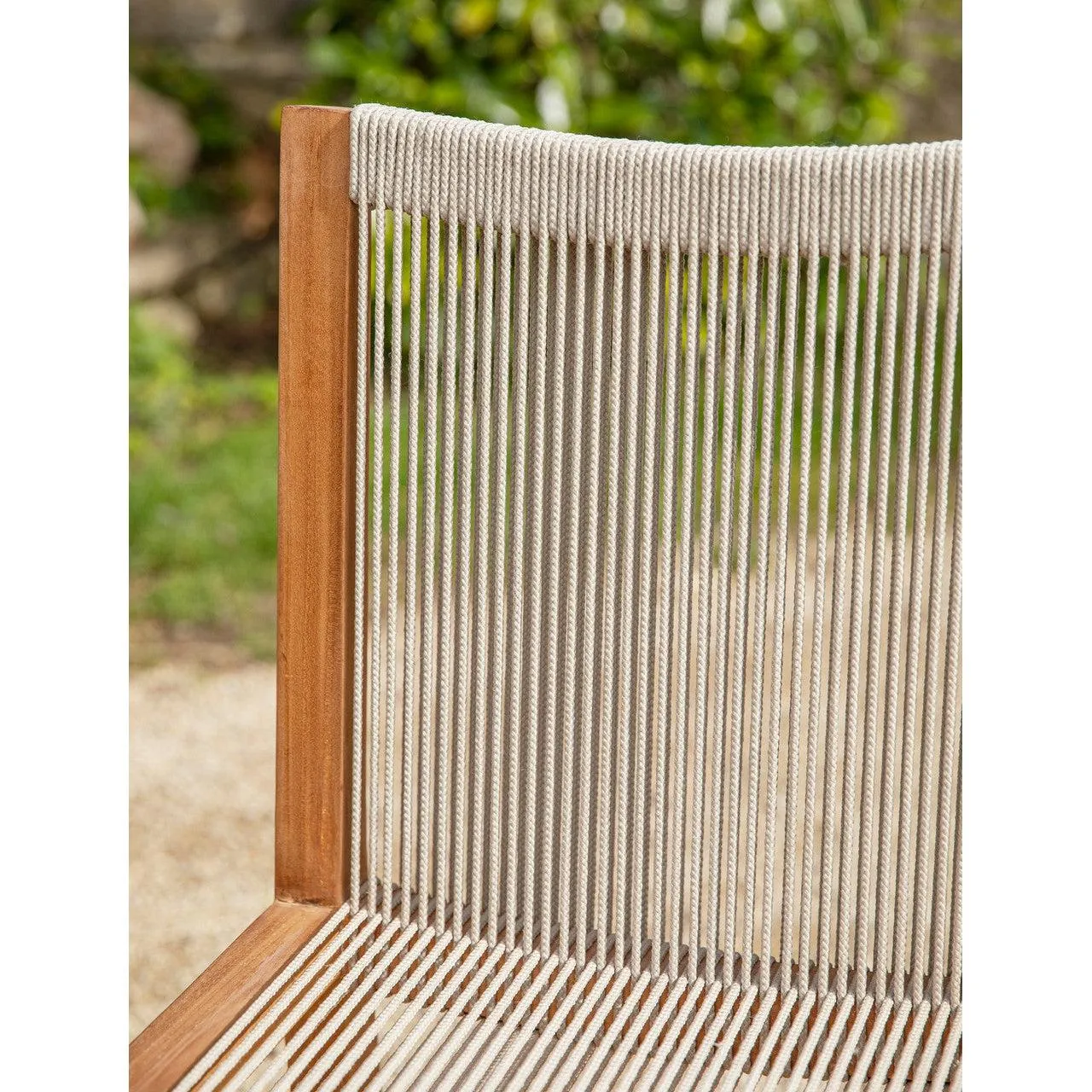 Pair of Mylor Chairs in Natural - Teak and Poly Rope
