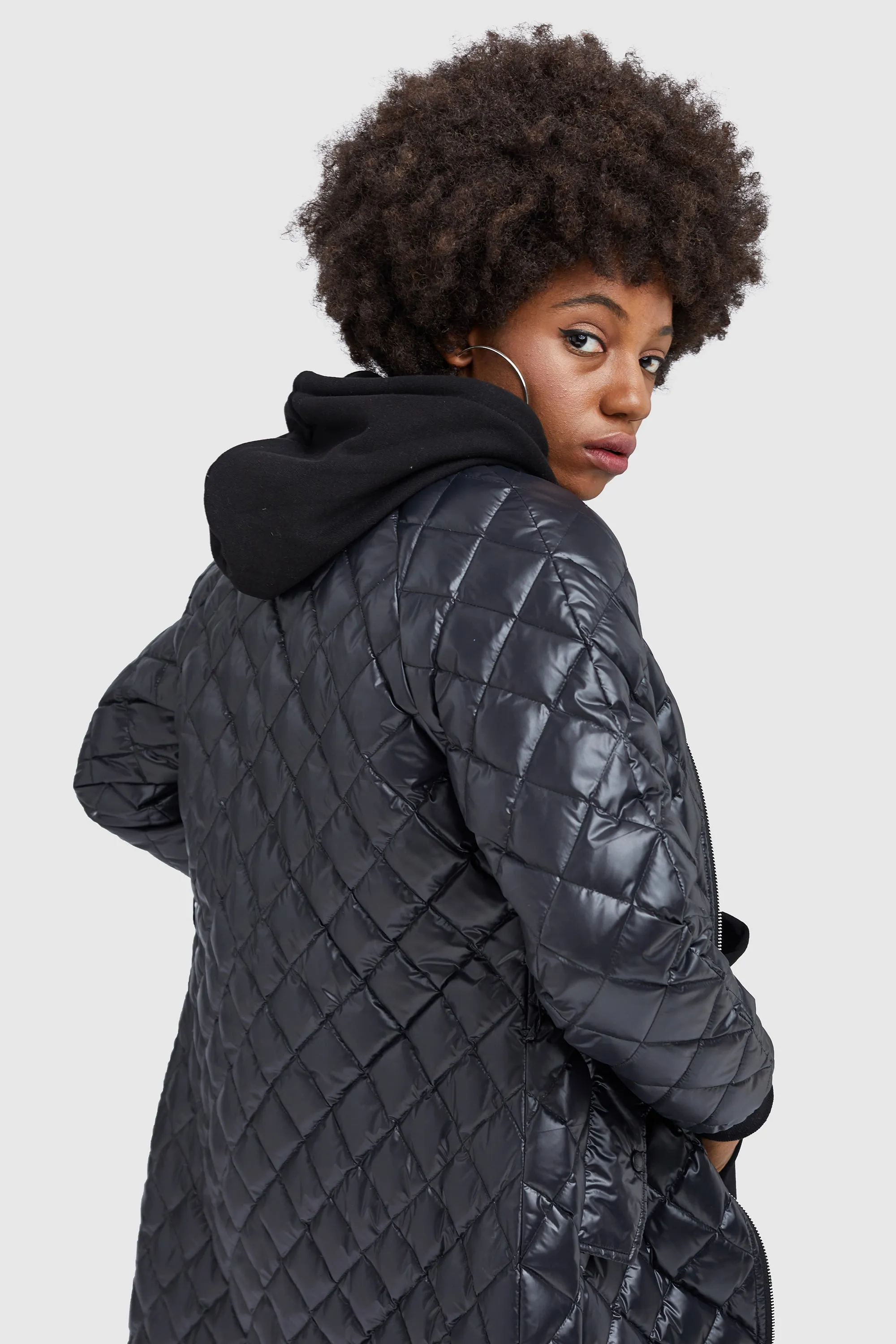 Plaid Style Rib Knit Lightweight Jacket