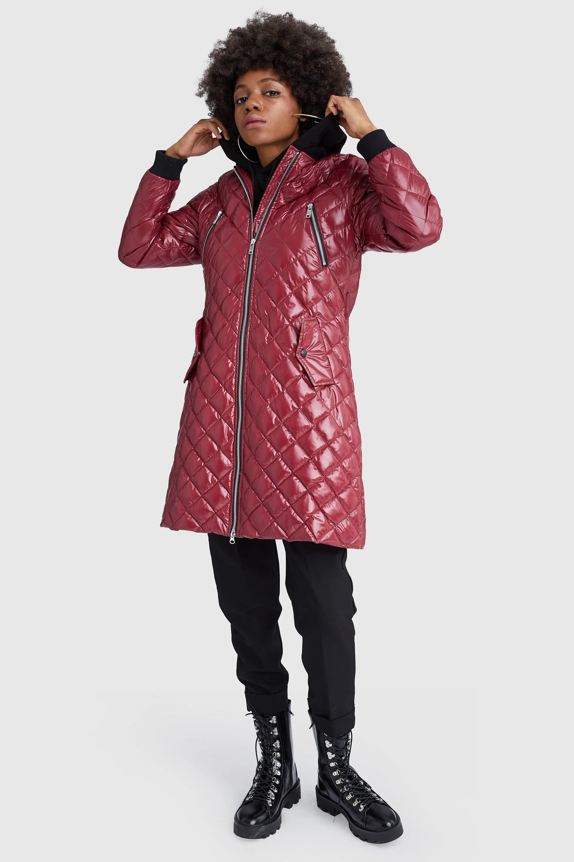 Plaid Style Rib Knit Lightweight Jacket