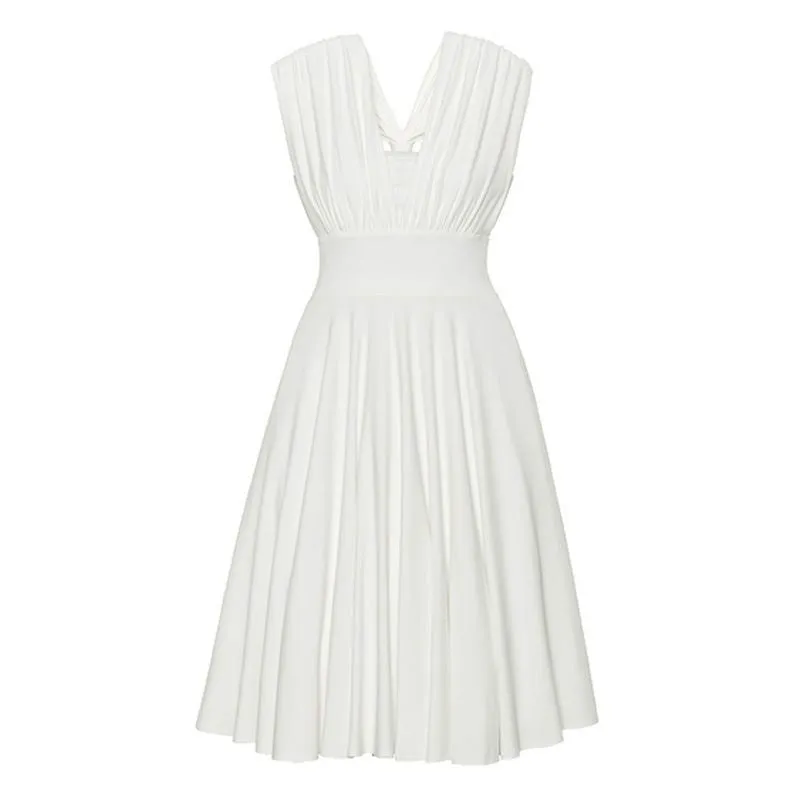 Pleated Dress In Bohemian Style | Plus Size