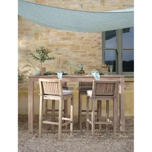 Porthallow Rectangular Bar Table | Natural