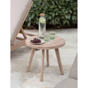 Porthallow Round Side Table | Natural