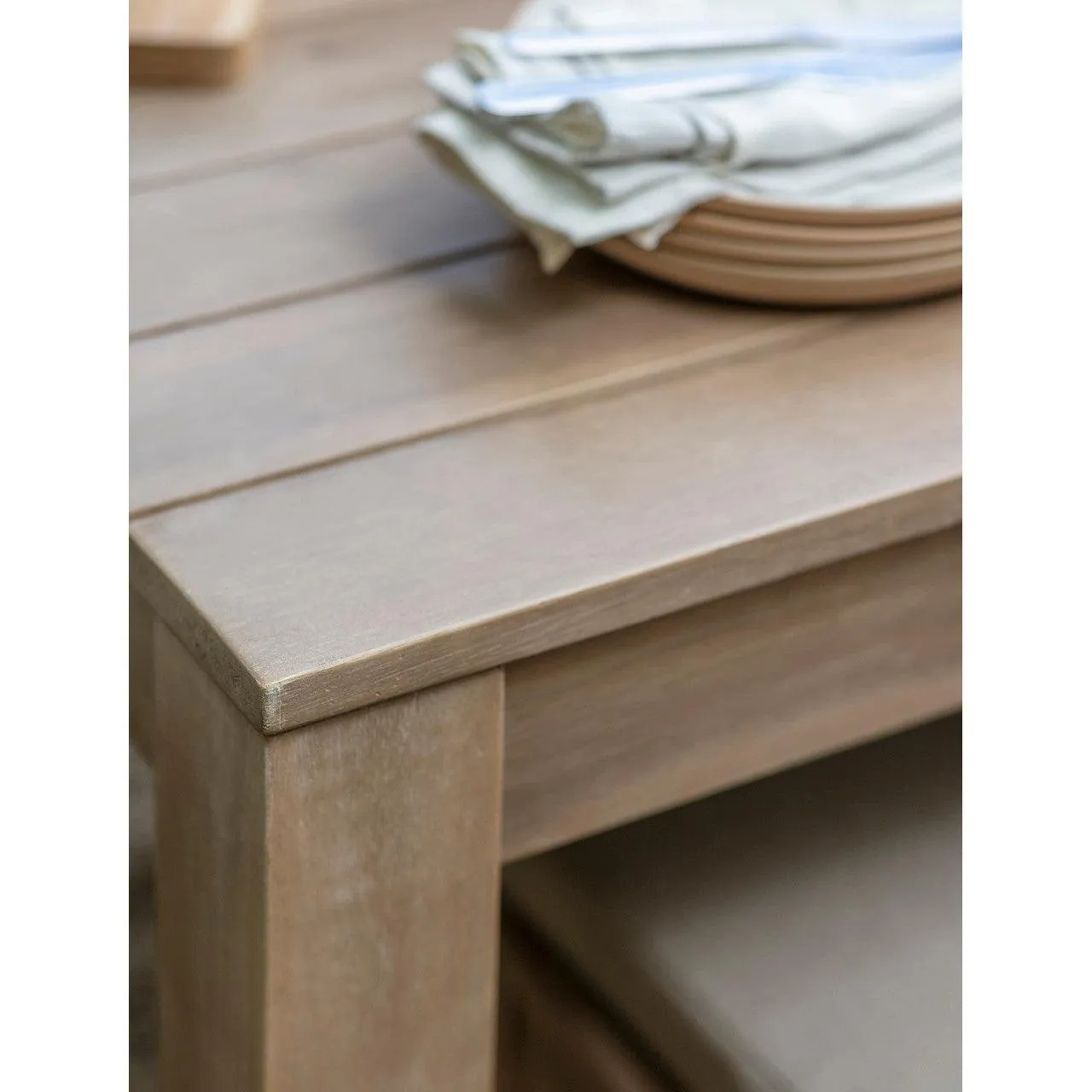 Porthallow Square Dining Table | Natural