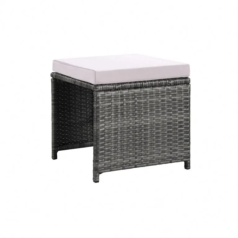 Rattan Garden Furniture Outdoor 11 Piece Cube Set Conservatory Patio Dining, Grey