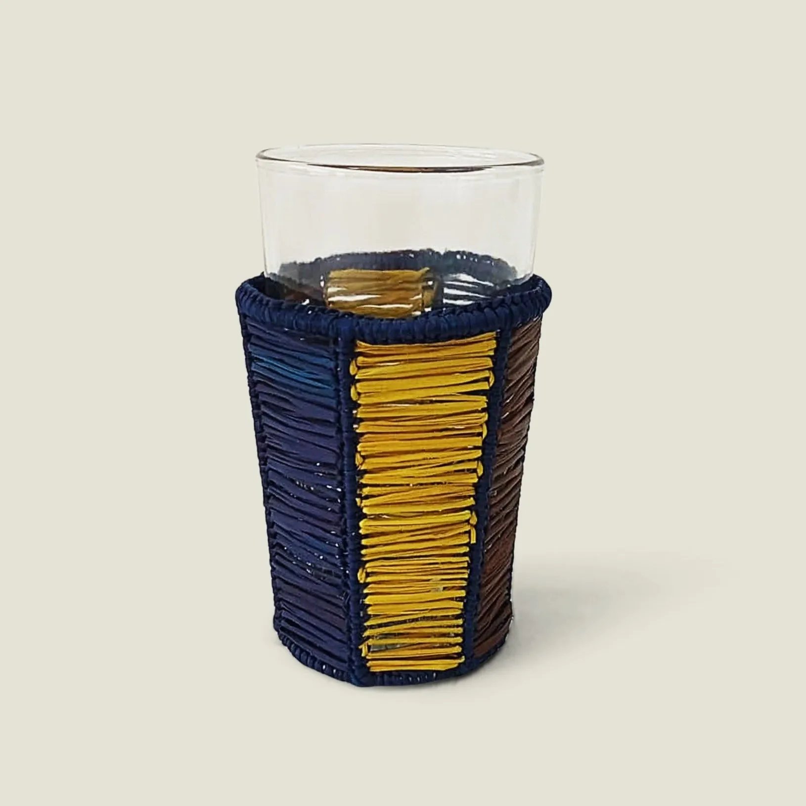 Raya Woven Glasses & Holders (Set of 2)