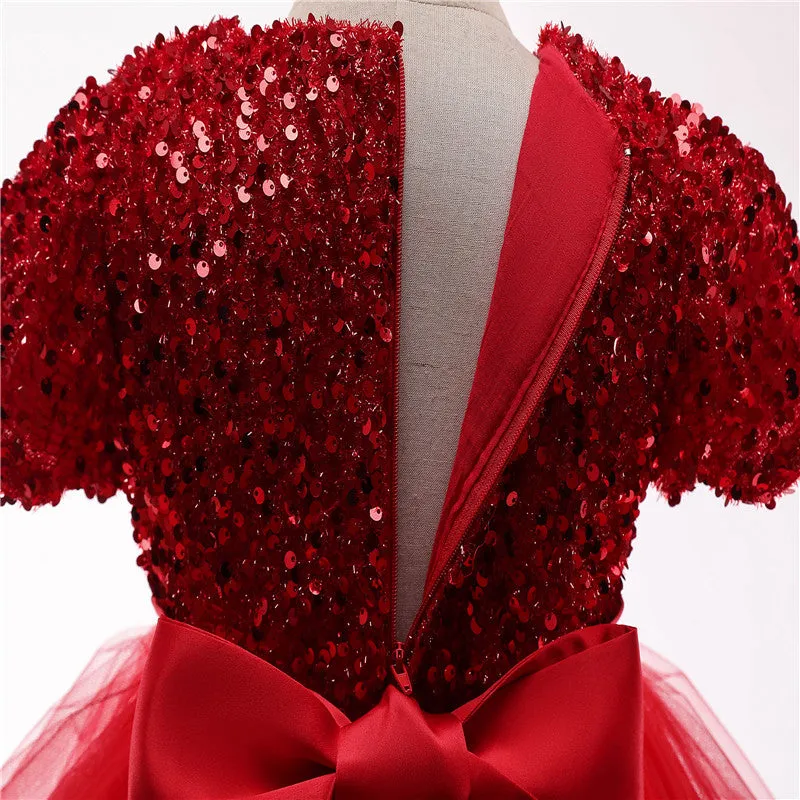 Red Sparkle Party Dress