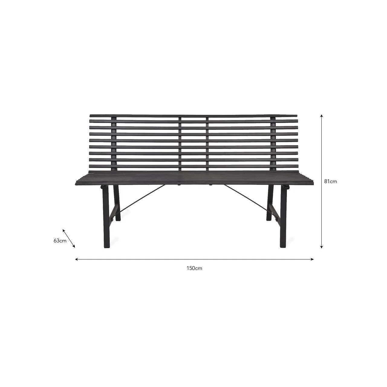 Richmond Bench in Clay - Steel