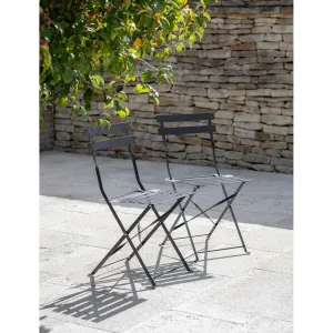 Rive Driote Bistro Chairs | Set of 2 | Carbon