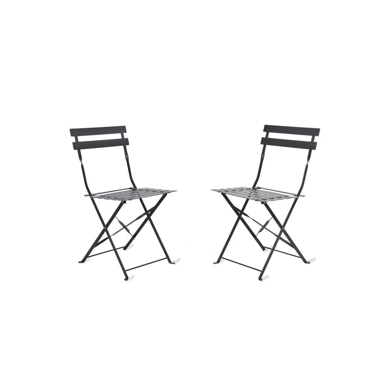 Rive Driote Bistro Chairs | Set of 2 | Carbon