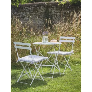 Rive Droite Bistro Set, Small in Chalk - Steel